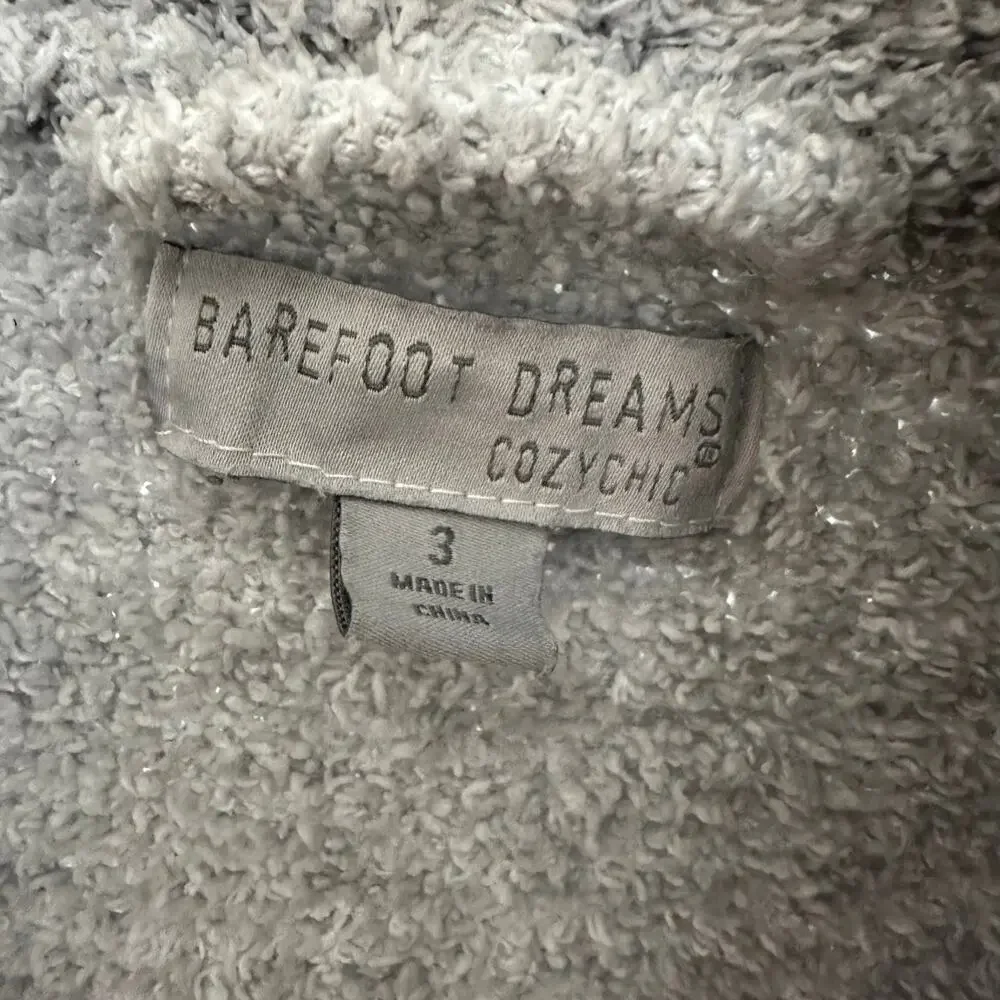 Barefoot Dreams Adult Robe Ocean White Size 3